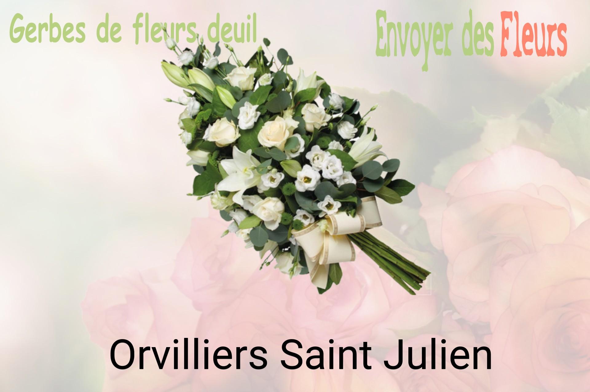 Gerbe de fleurs de deuil livrée à Orvilliers-Saint-Julien